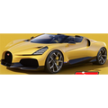 Burago 1:18 Scale Bugatti W16 Mistral Cabriolet Yellow