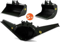 AT Collections 1:32 Scale Eurosteel Excavator Attachment Set S70 Connection (Fits Volvo EC220E)