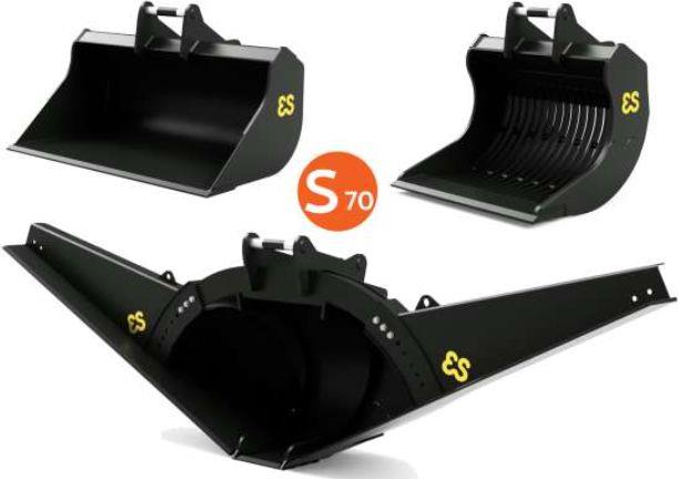 AT Collections 1:32 Scale Eurosteel Excavator Attachment Set S70 Connection (Fits Volvo EC220E)