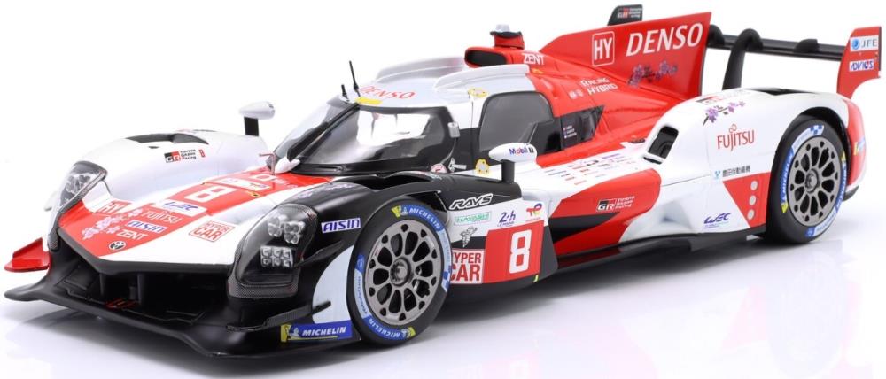 IXO  1:18th Scale Toyota GR010 Hybrid #8 2nd 24h Le Mans 2023 Gazoo Racing Buemi/Hartley/Hirakawa