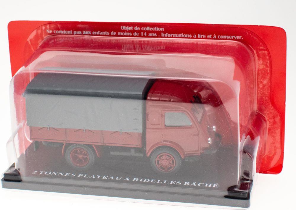 Atlas Editions 1:43 Scale Renault 2 Tonnes Plateau A Ridelles Bache 1947 Renault Commercial Collection-Blister