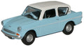 Oxford Diecast 1:76 Scale Ford Anglia - Lt.Blue/Ermine White