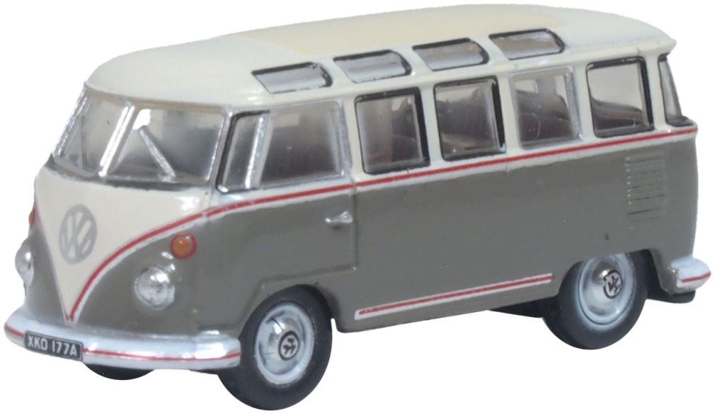 Oxford 1:148 Scale VW Samba Bus Mouse Grey/Pearl White