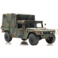 Artitec 1:87 Scale Humvee Camo Cargo TK-HQ Unit (US) Ready-Made, Painted