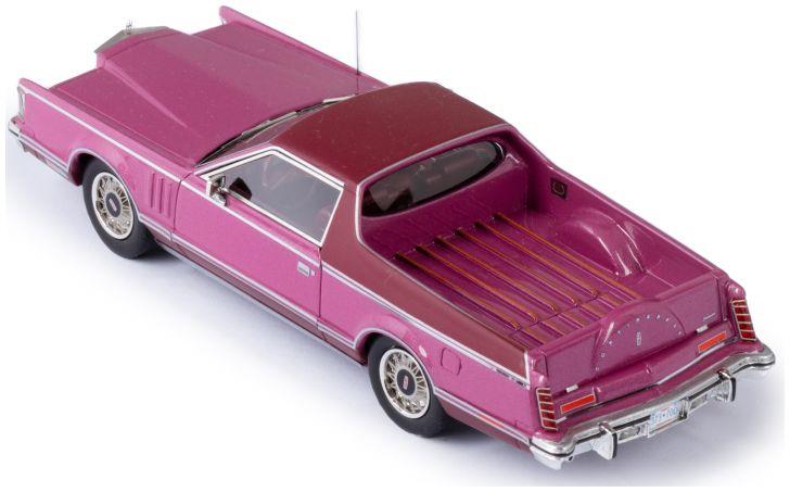 Esval 1:43 Scale Lincoln Continental Mark V Coloma Pickup by Caribou Motor Co. Two-Tone Violet 1977