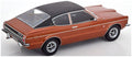 KK Scale 1:18 Scale Ford Taunus GXL Coupe 1971 w/Vinyl Roof Brown Metallic/Flat Black