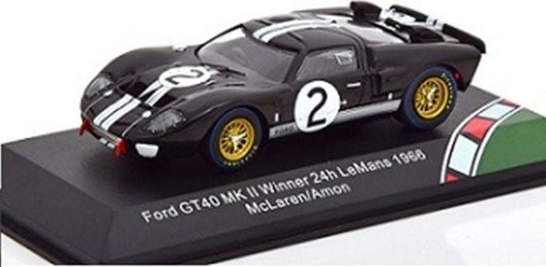 IXO/CMR 1:43 Scale Ford GT40 MKII Winner 24hr Le Mans 1966 McLaren/Amon