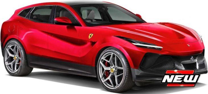 Burago 1:43 Scale Ferrari Purosangue SUV Red