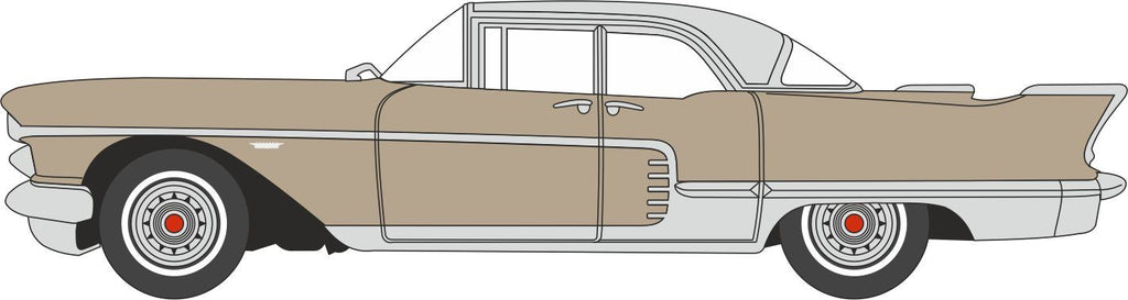 Oxford Diecast 1:87 Scale Cadillac Eldorado Brougham 1957 Sandalwood