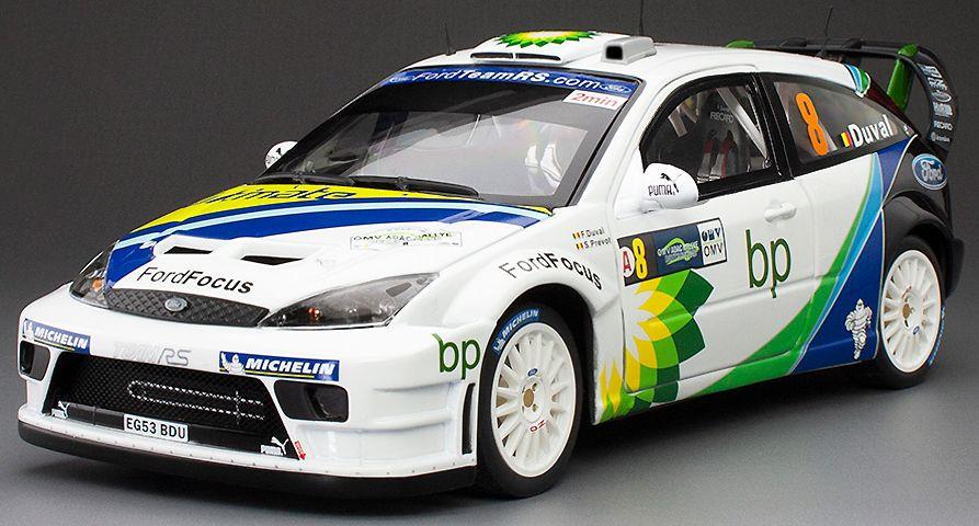 Sunstar 1:18 Scale Ford Focus RS WRC '04-#8 F.Duval/S.Prevot 2nd Rally Deutschland 2004 (999pcs)