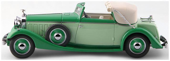 Esval 1:43 Scale Hispano Suiza J12 Drophead-Coupe 1934 by Fernandez & Darrin (Paris) Half Open Green