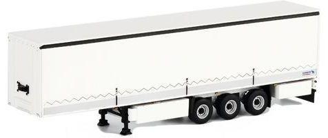 WSi 1:50 Scale Curtainside Trailer & Boards - White