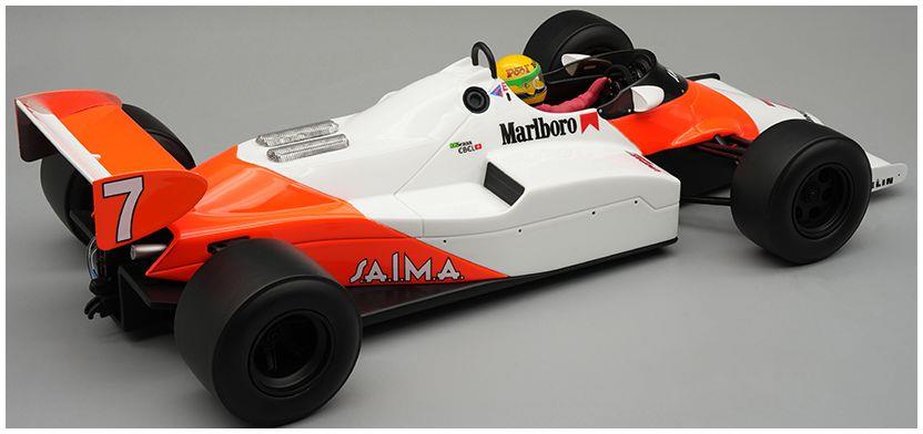 Tecnomodels 1:18 Scale McLaren MP4/1C 1983 Silverstone Test #7 Ayrton Senna w/Driver