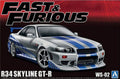 Aoshima 06795 1/24 Fast & Furious R34 Nissan Skyline GT-R  Model Kit