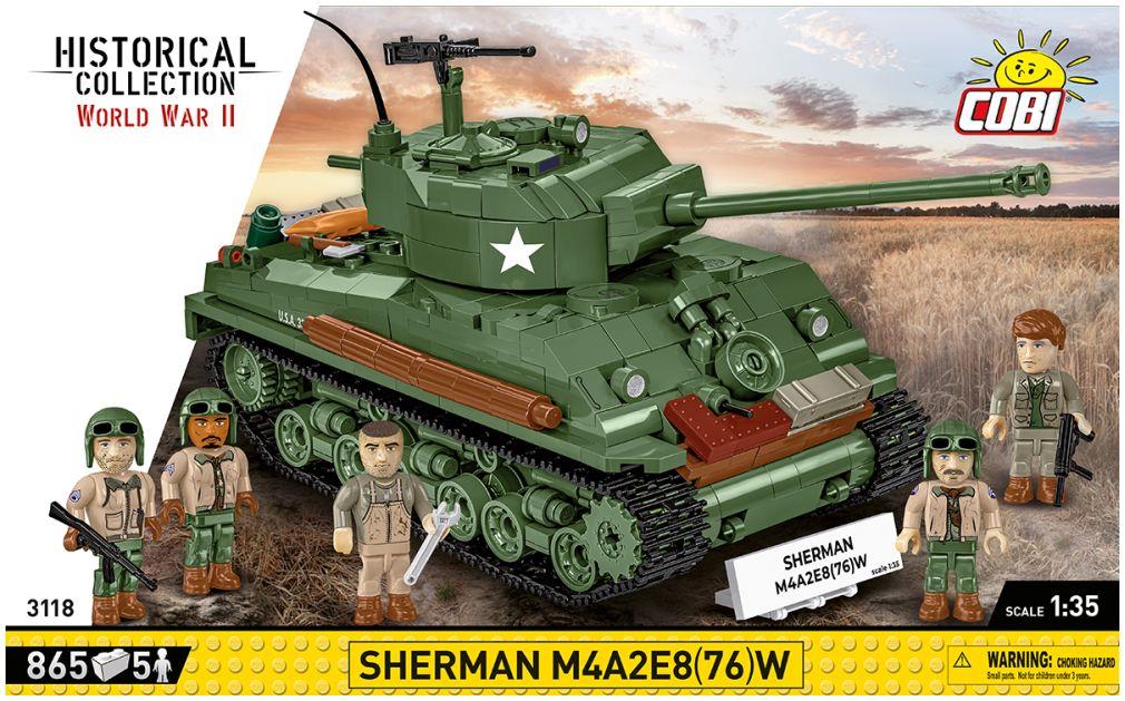 COBI N/A Scale Sherman M4A2E8(76) WWII (880 pcs)