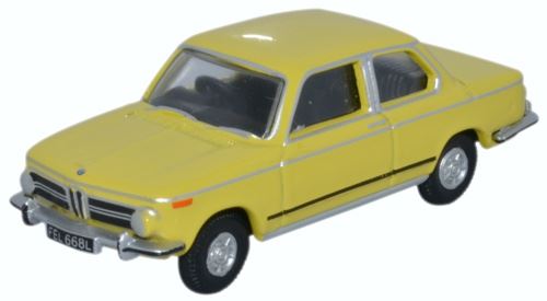Oxford Diecast 1:76 Scale BMW 2002 - Golf Yellow