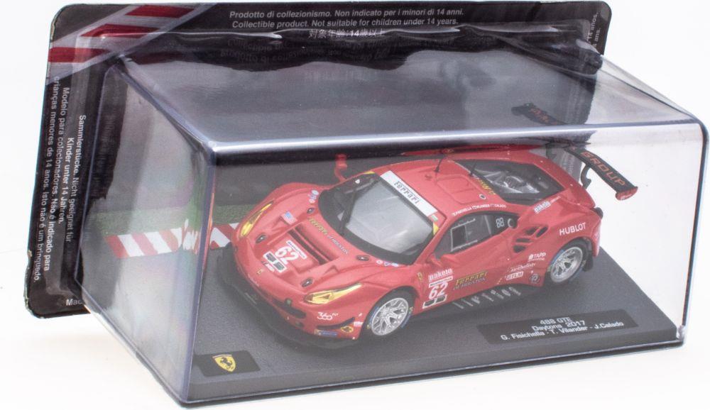 Atlas Editions 1:43 Scale Ferrari 488 GTE Daytona 2017 - Fisichella Cased - Ferrari Racing Collection