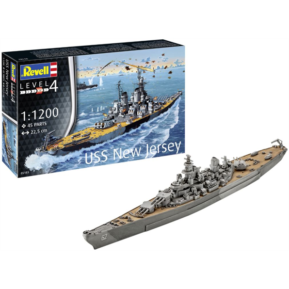 Revell 1:1200 Scale Battleship USS New Jersey