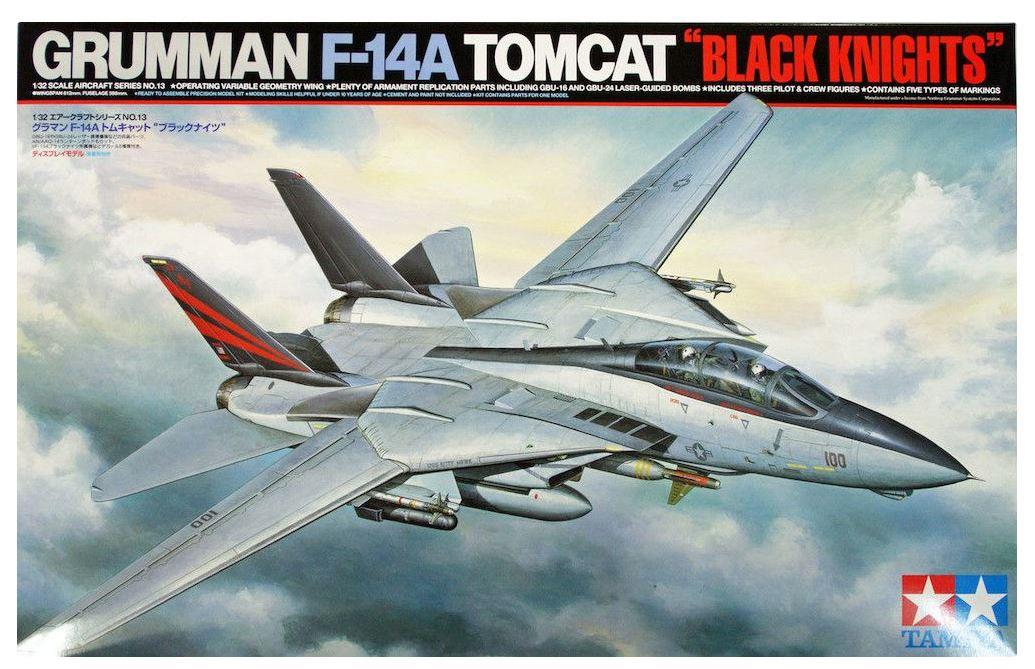 TAMIYA 60313 1/32 Scale US Navy F-14A Tomcat Black Knights Aircraft Model Kit