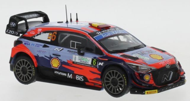 IXO 1:43 Scale Hyundai i20 Coupe WRC #6 Hyundai Motorsport N WRC Monza D.Sordo/C.Carrera