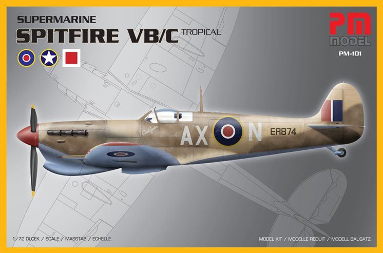 PM Models Aircraft 1:72 Scale Supermarine Spitfire VB/VC Tropical