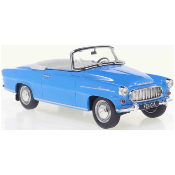 Whitebox 1:24 Scale Skoda Felicia Cabrio Light Blue 1959