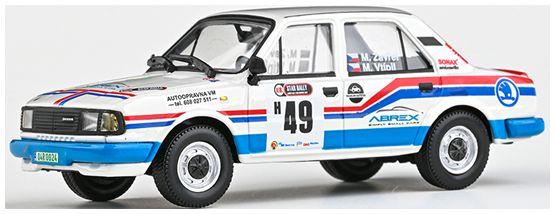 Abrex  1:43rd Scale Skoda 120L 1984 Star Rally Barum Rally Zlin Historic 2021 #49 Zavrel/Vtipil