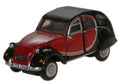 Oxford Diecast 1:148 Scale Citroen 2CV Charleston - Maroon/Black