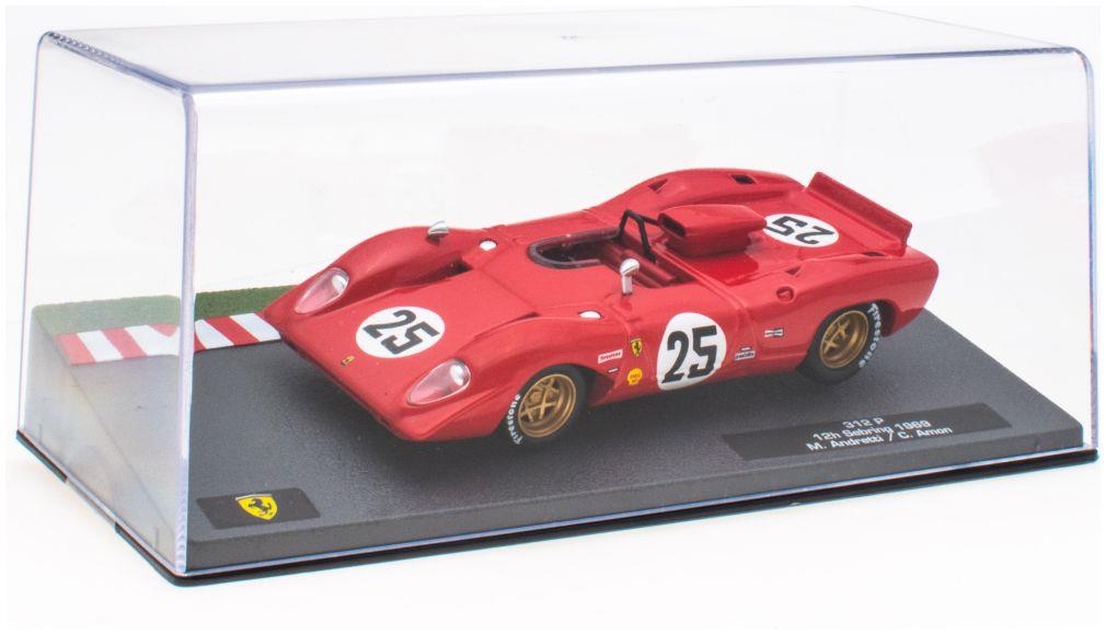 Atlas Editions 1:43 Scale Ferrari 312 P - 12h Sebring 1969 - M. Andr Cased - Ferrari Racing Collection