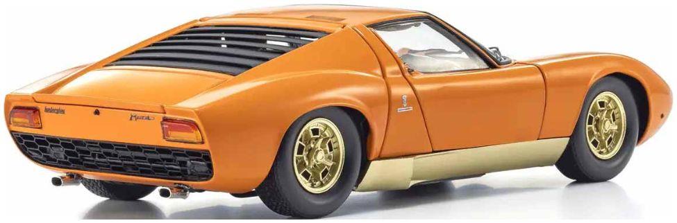 Kyosho 1:18 Scale Lamborghini Miura P400 1968 Orange Gold