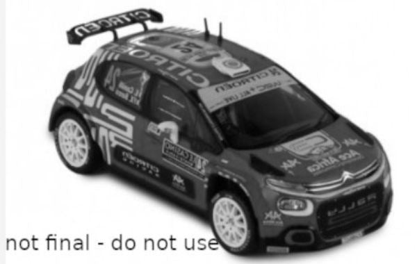 IXO 1:43 Scale Citroen C3 Rally2 #24 WRC Monte Carlo 2022 E.Camilli/Y.Roche