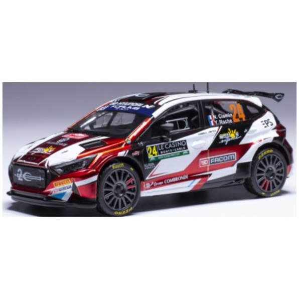 IXO 1:43 Scale Hyundai i20 N Rally2 #24 WRC Rallye Monte Carlo 2024 N.Ciamin/Y.Roche