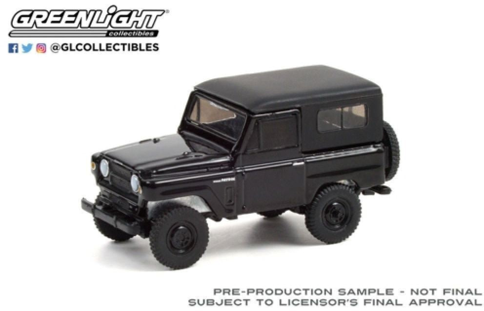 Greenlight 1:64 Scale Nissan Patrol 1970 Black Bandit Series 25
