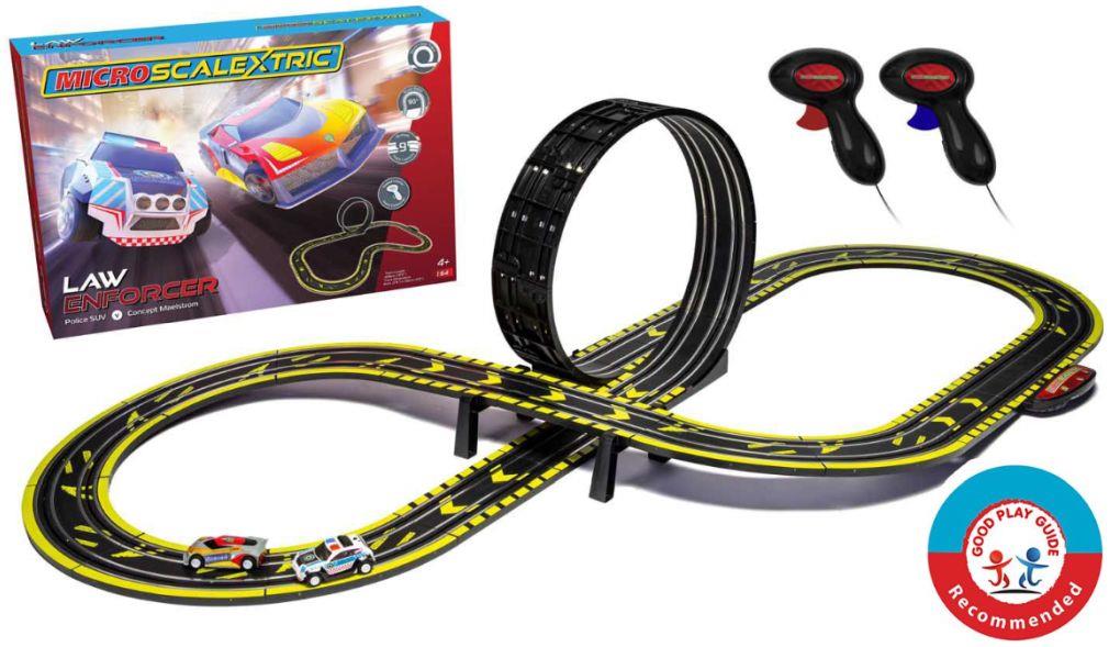 Scalextric 1:64 Scale Micro  Law Enforcer Mains Powered Race Set