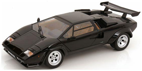 KK Scale 1:12 Scale Lamborghini Countach LP 5000S QV Black 1985