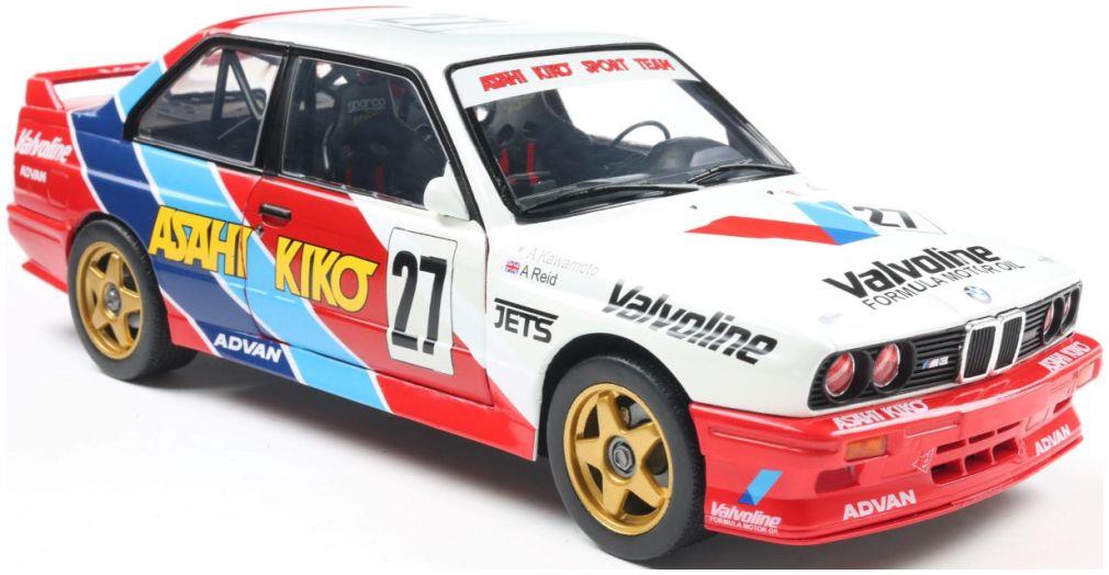 Solido  1:18th Scale BMW M3 White #27 Kawamoto/Reid JTCC 1986