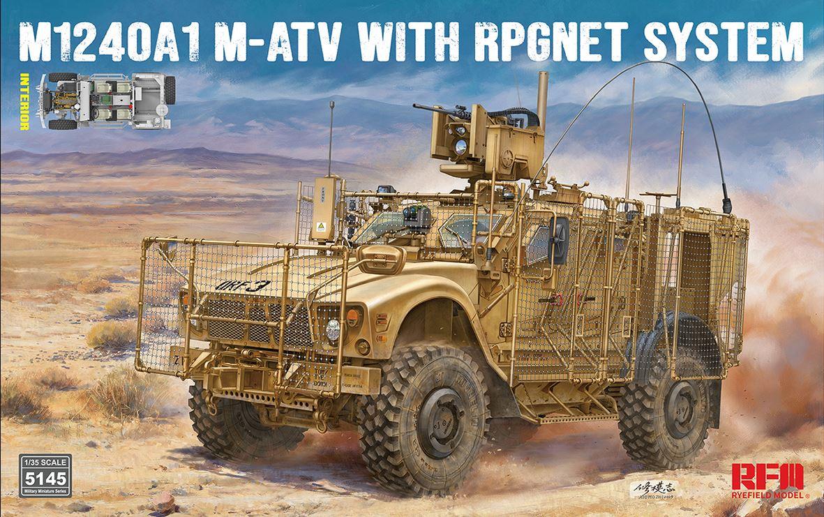 Rye Field Models 5145 1/35 Scale M1240A1 MATV with RPG Net System With full interior
