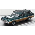 KESS 1:43rd Scale Oldsmobile Vista Cruiser 442 SW Green Metallic White Wood Station Wagon 1972