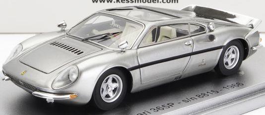 Kess 1:43 Scale Ferrari 365P Berlinetta Speciale 3 Seats 1966 Personal Car Gianni Agnelli Silver