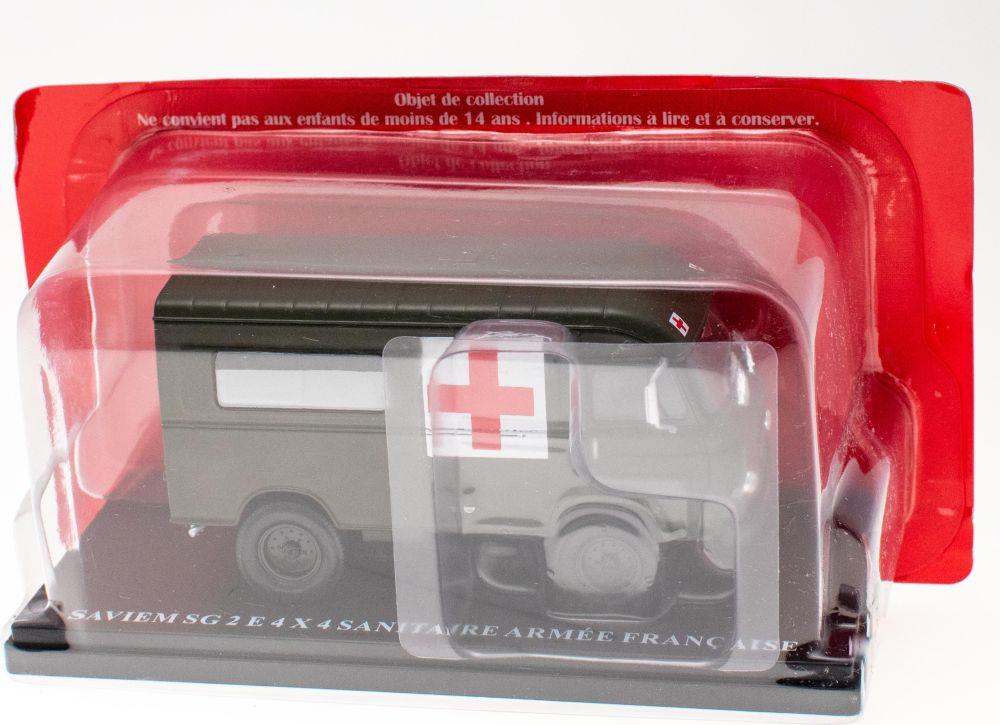 Atlas Editions 1:43 Scale Renault Saviem Sg 2 E 4 X 4 Sanitaire Arme Franca - Renault Commercial-Blister