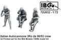 IBG 1:72 Scale Italian Autocannone 3Ro da 90/53 Crew (3D Printed - 3 Figures)
