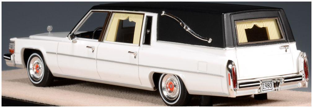 GLM 1:43rd Scale Cadillac Superior Hearse White 1980