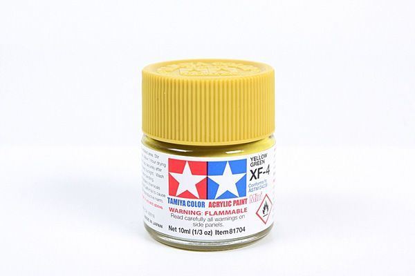 Tamiya   Acrylic Mini Xf-4 Yellow Green
