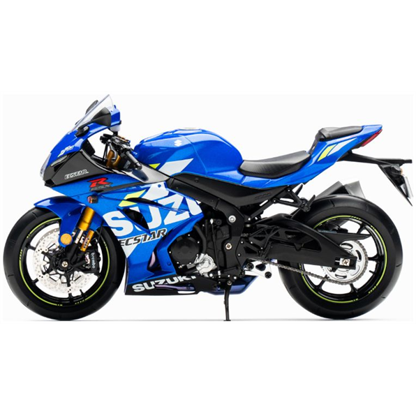 LCD Model 1:12 Scale Suzuki R1000 2020 Motorcyle Blue