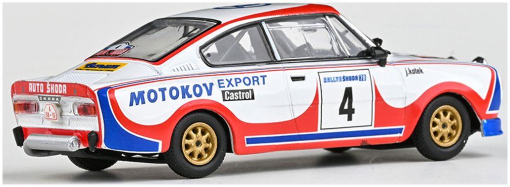 Abrex  1:43rd Scale Skoda 130RS Rallye Skoda 1978 #4 Kvaizar Kotek 1977