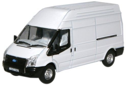 Oxford Diecast 1:76 Scale Ford Transit LWB High - White