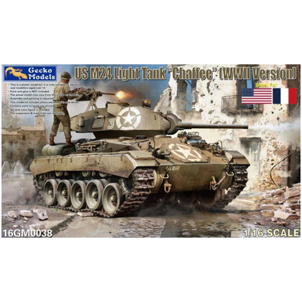 Gecko 16GM0038 1/16 Scale US M24 Light Tank Chaffee WWII