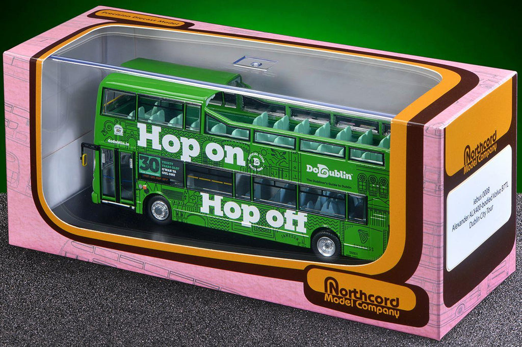 Northcord  1:76th Scale Alexander ALX400-Bodied Dennis Trident / Volvo 
B7TL Dublin Tour AV93 - 00-D-40093