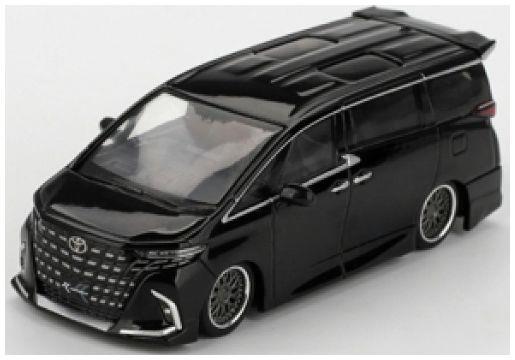 Mini GT 1:64th Scale Toyota Alphard 40 Kuhl Black (LHD) Blister Packaging