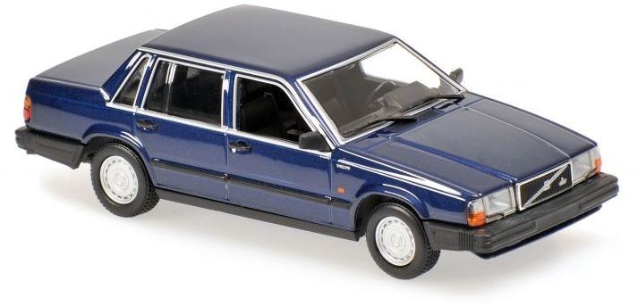 Minichamps 1:18 Scale Volvo 740 GL - 1986 - Dark Blue Metallic